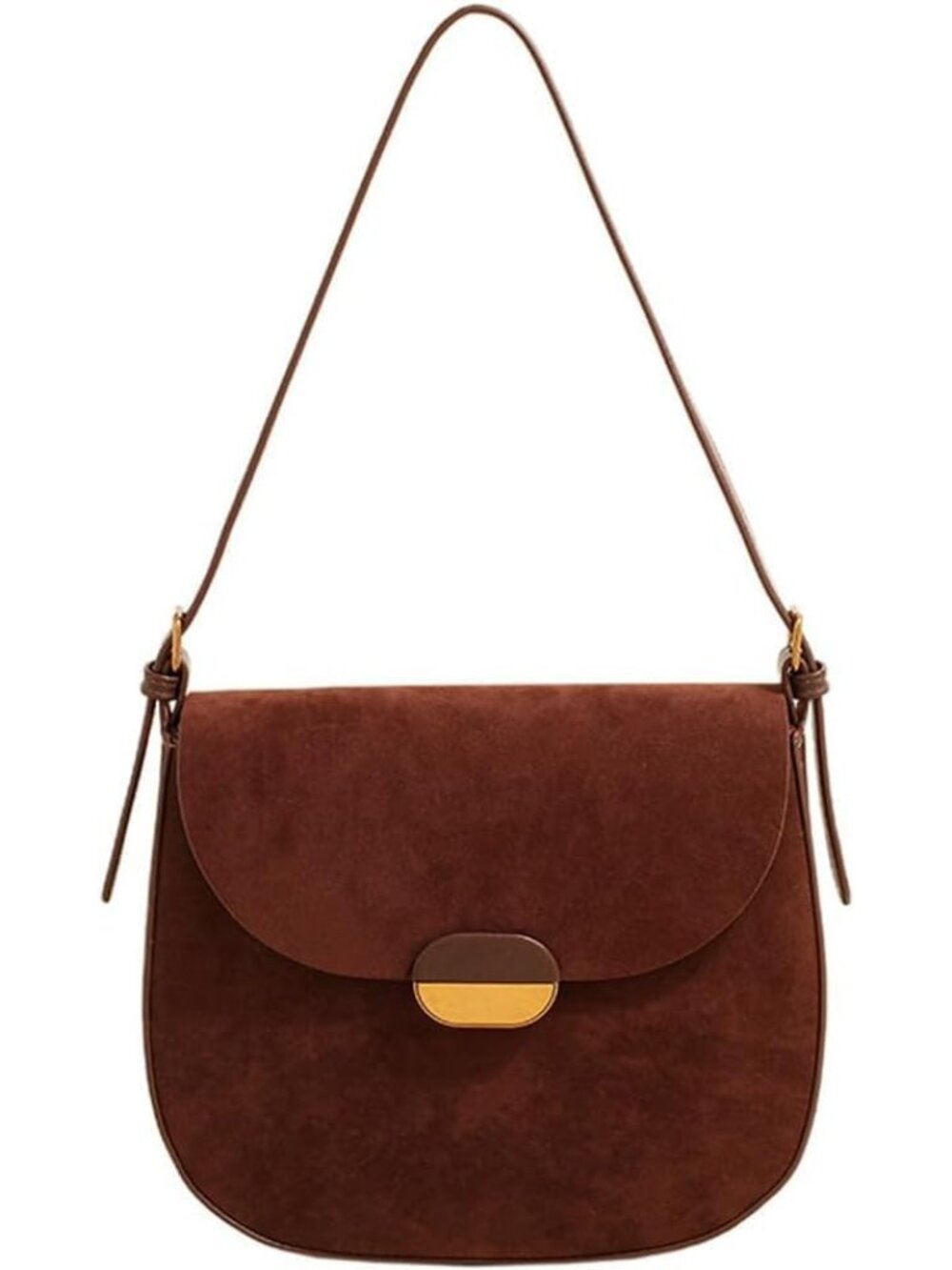 Burgundy Suede Shoulder Bags For Women Brown Suede Small Trendy Wine Crossbody B